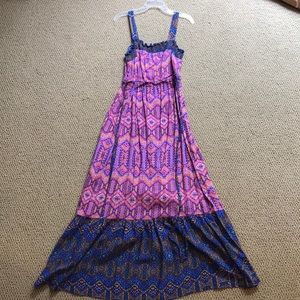 Multi Patterned long summer dress